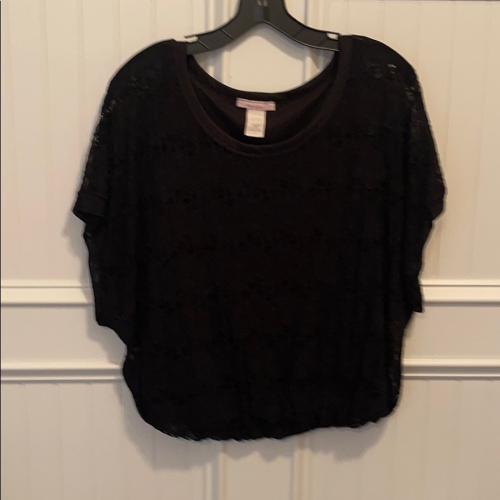 Moving sale! Cute black lace top